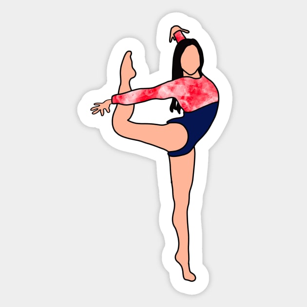 Suni Lee Gymnastics Drawing Sticker by GrellenDraws